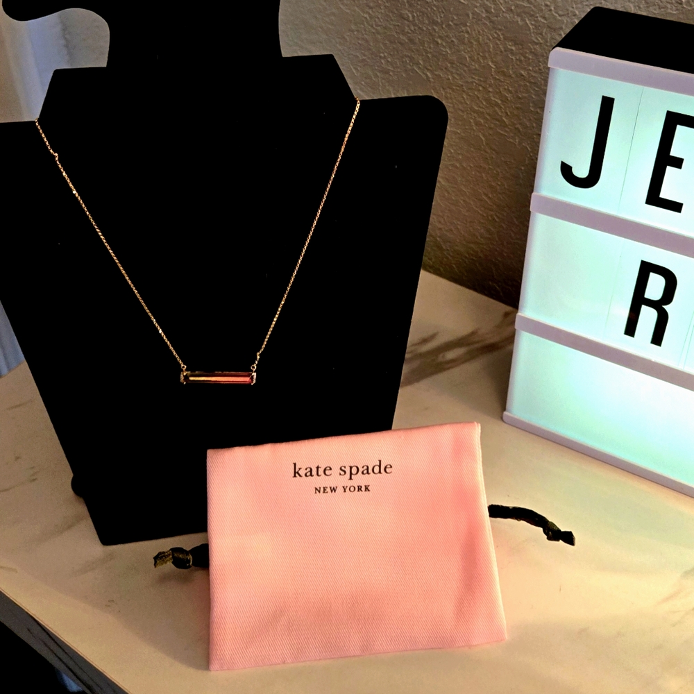 KATE SPADE • Geo Gems Pendant Necklace